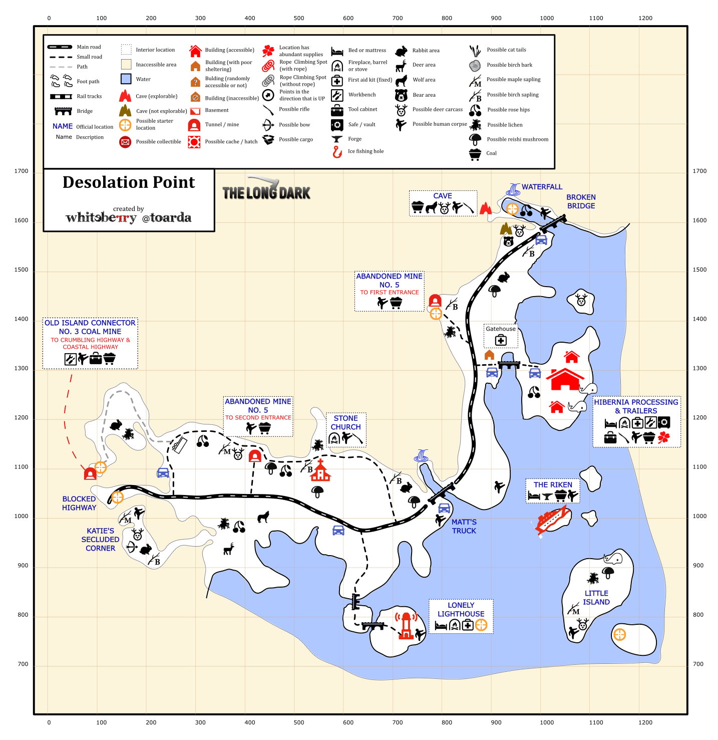 Карта лонг дарк полная